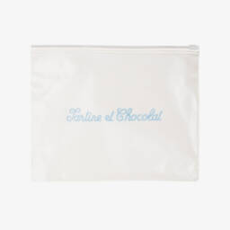 Tartine et Chocolat-Girls Ivory & Pink Floral Hair Scrunchies (2 Pack) | Childrensalon