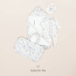 Tartine et Chocolat-حقيبة لتغيير الحفاضات لون رمادي (41 سم) | Childrensalon