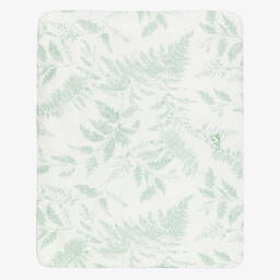 Ivory & Green Botanical Print Padded Blanket (100cm)