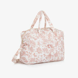 Tartine et Chocolat-Ivory & Pink Baby Changing Bag (43cm) | Childrensalon