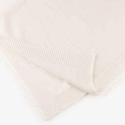 Tartine et Chocolat-Ivory Pure Cashmere Baby Blanket (100cm) | Childrensalon