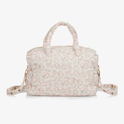 Tartine et Chocolat-حقيبة لتغيير الحفاضات بطبعة ورود لون زهري (41 سم) | Childrensalon