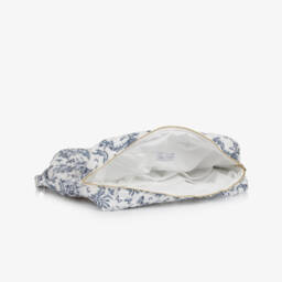 Tartine et Chocolat-White & Blue Toile De Jouy Changing Bag (41cm) | Childrensalon