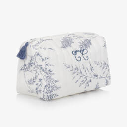 Tartine et Chocolat-White & Blue Wash Bag (26cm) | Childrensalon
