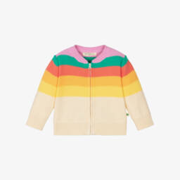 The Bonniemob-Baby Girls Ivory Organic Cotton Knitted Shortie | Childrensalon