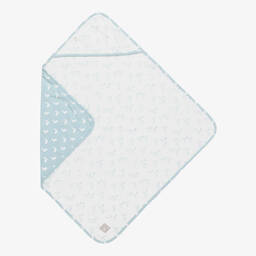 The Little Tailor-بطانية بوجهين قطن لون أزرق للأطفال (69 سم) | Childrensalon