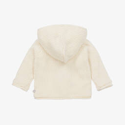 The Little Tailor-معطف شتوي قطن محبوك لون عاجي للأطفال | Childrensalon