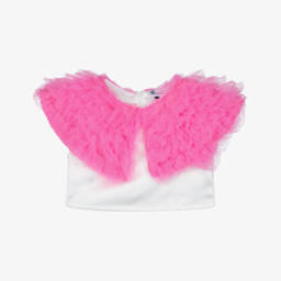 The Tiny Universe-Girls Neon Pink Tulle Skirt | Childrensalon