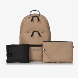TIBA + MARL-حقيبة ظهر لتغيير الحفاضات لون بيج (40 سم) | Childrensalon