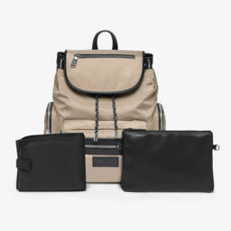 TIBA + MARL-حقيبة ظهر لتغيير الحفاظات لون بيج (38 سم) | Childrensalon
