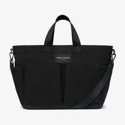 TIBA + MARL-حقيبة توت لتغيير الحفاظات كانفاس لون أسود (35 سم) | Childrensalon