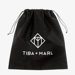 TIBA + MARL-Black Faux Leather Changing Mat Clutch (56cm) | Childrensalon