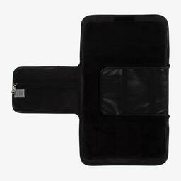 TIBA + MARL-Black Faux Leather Changing Mat Clutch (56cm) | Childrensalon