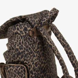 TIBA + MARL-Brown Leopard Print Changing Backpack (40cm) | Childrensalon