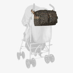 TIBA + MARL-Brown Leopard Print Stroller Changing Bag (34cm) | Childrensalon