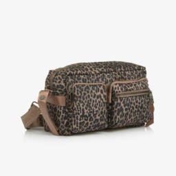 TIBA + MARL-Brown Leopard Print Stroller Changing Bag (34cm) | Childrensalon