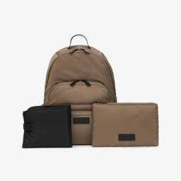 TIBA + MARL-Mocha Brown Backpack Changing Bag (40cm) | Childrensalon