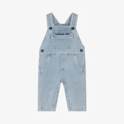 Timberland-Baby Boys Blue Denim Dungarees | Childrensalon