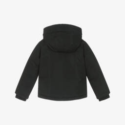 Timberland-جاكيت بغطاء رأس ومقاوم للماء لون أسود للأولاد | Childrensalon