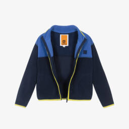 Timberland-Boys Blue Polar Fleece Zip-Up Top | Childrensalon