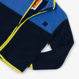 Timberland-Boys Blue Polar Fleece Zip-Up Top | Childrensalon