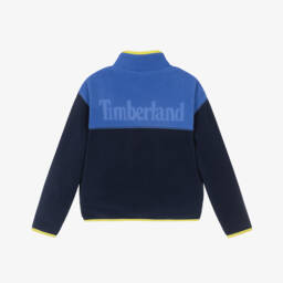 Timberland-Boys Blue Polar Fleece Zip-Up Top | Childrensalon