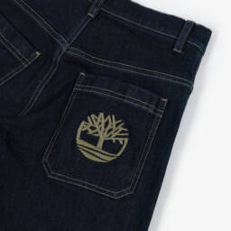 Timberland-جينز دنيم بقصة واسعة لون أزرق داكن للأولاد | Childrensalon