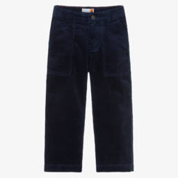 Timberland-Брюки вельветовые синие с карманом плотника для мальчиков | Childrensalon