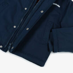Timberland-Куртка с капюшоном синяя водоотталкивающая для мальчиков | Childrensalon
