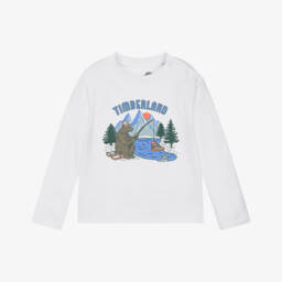 Timberland-Boys Blue Polar Fleece Zip-Up Top | Childrensalon