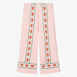 Tinycottons-Джоггеры розовые хлопковые с принтом роз для девочек | Childrensalon