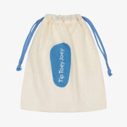 Tip Toey Joey-Black Leather Velcro Trainers | Childrensalon