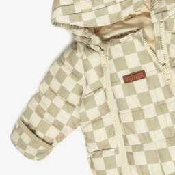 Töastie-Зимний комбинезон бежевый в клетку | Childrensalon