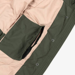 Töastie-Пуховик парка зелёный с отстёгивающимся капюшоном для мальчиков | Childrensalon