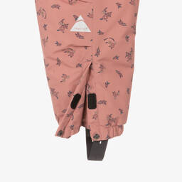 Töastie-أفرول شتوي بطبعة ورود مبطن لون زهري | Childrensalon