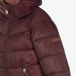 Töastie-جاكيت منفوخ بوجهين لون زهري و أحمر | Childrensalon