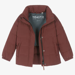 Töastie-Red Down Padded Puffer Coat | Childrensalon