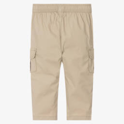 Tommy Hilfiger-Baby Boys Beige Cargo Trousers | Childrensalon