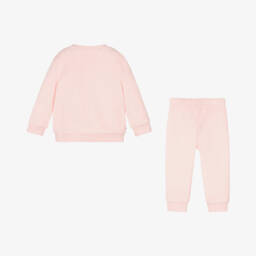Tommy Hilfiger-Baby Girls Pink Organic Cotton Tracksuit | Childrensalon
