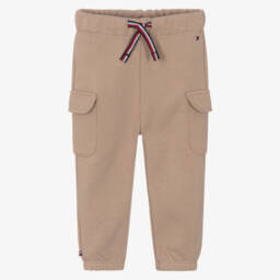 Tommy Hilfiger-Джоггеры карго бежевые из хлопка для малышей | Childrensalon