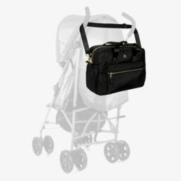 Tommy Hilfiger-Black TH Monogram Changing Bag (44cm) | Childrensalon