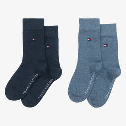 Tommy Hilfiger-جوارب مزيج قطن لون أزرق (عدد 2) | Childrensalon
