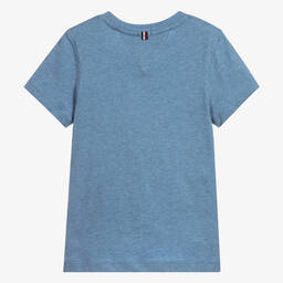 Tommy Hilfiger-تيشيرت قطن لون أزرق للأولاد | Childrensalon