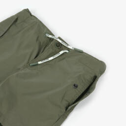 Tommy Hilfiger-Boys Green Cotton Drawstring Shorts | Childrensalon