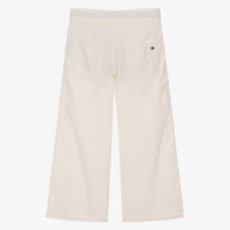 Tommy Hilfiger-جينز بأرجل واسعة كوردروي لون عاجي للبنات | Childrensalon