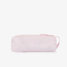 Tommy Hilfiger-Girls Pale Pink Logo Print Pencil Case (20cm) | Childrensalon