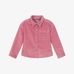 Tommy Hilfiger-Girls Pink Corduroy Overshirt | Childrensalon