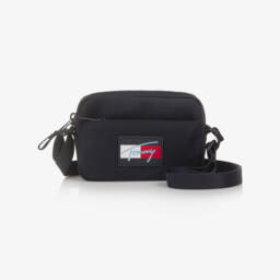 Tommy Hilfiger-Boys Navy Blue Cotton Cable Knit Slipover | Childrensalon