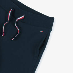 Tommy Hilfiger-Navy Blue Cotton Baby Drawstring Joggers | Childrensalon