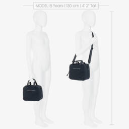 Tommy Hilfiger-Navy Blue Logo Canvas Lunch Bag (23cm) | Childrensalon